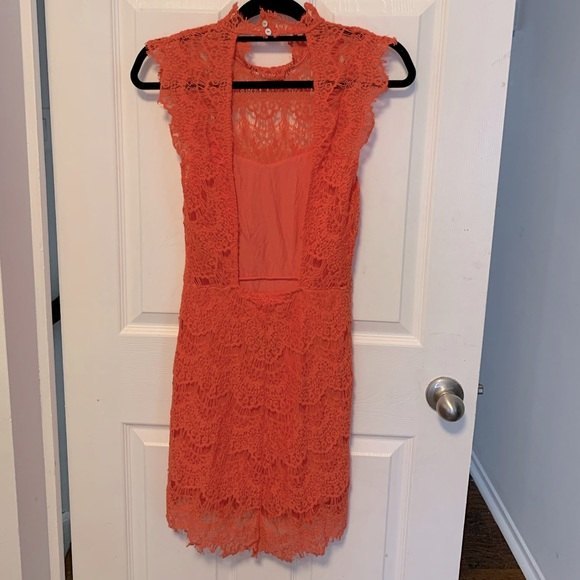 FREE PEOPLE Daydream Lace Keyhole Back Dress - Picture 2 of 4